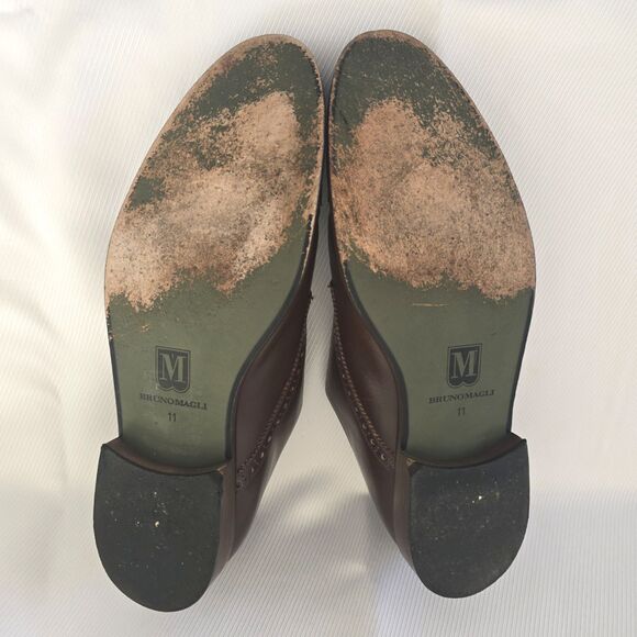 👞 Bruno Magli Alfanzo Shoes – Men's 11M – Dark Brown Monk Strap – Italy Leather - Picture 11 of 11